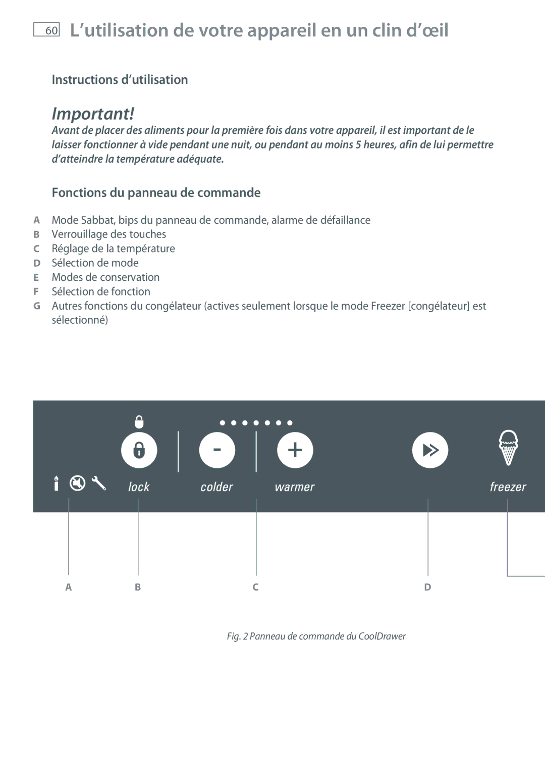 Fisher & Paykel RB905, RB365 manual ’utilisation de votre appareil en un clin d’œil, Instructions d’utilisation 