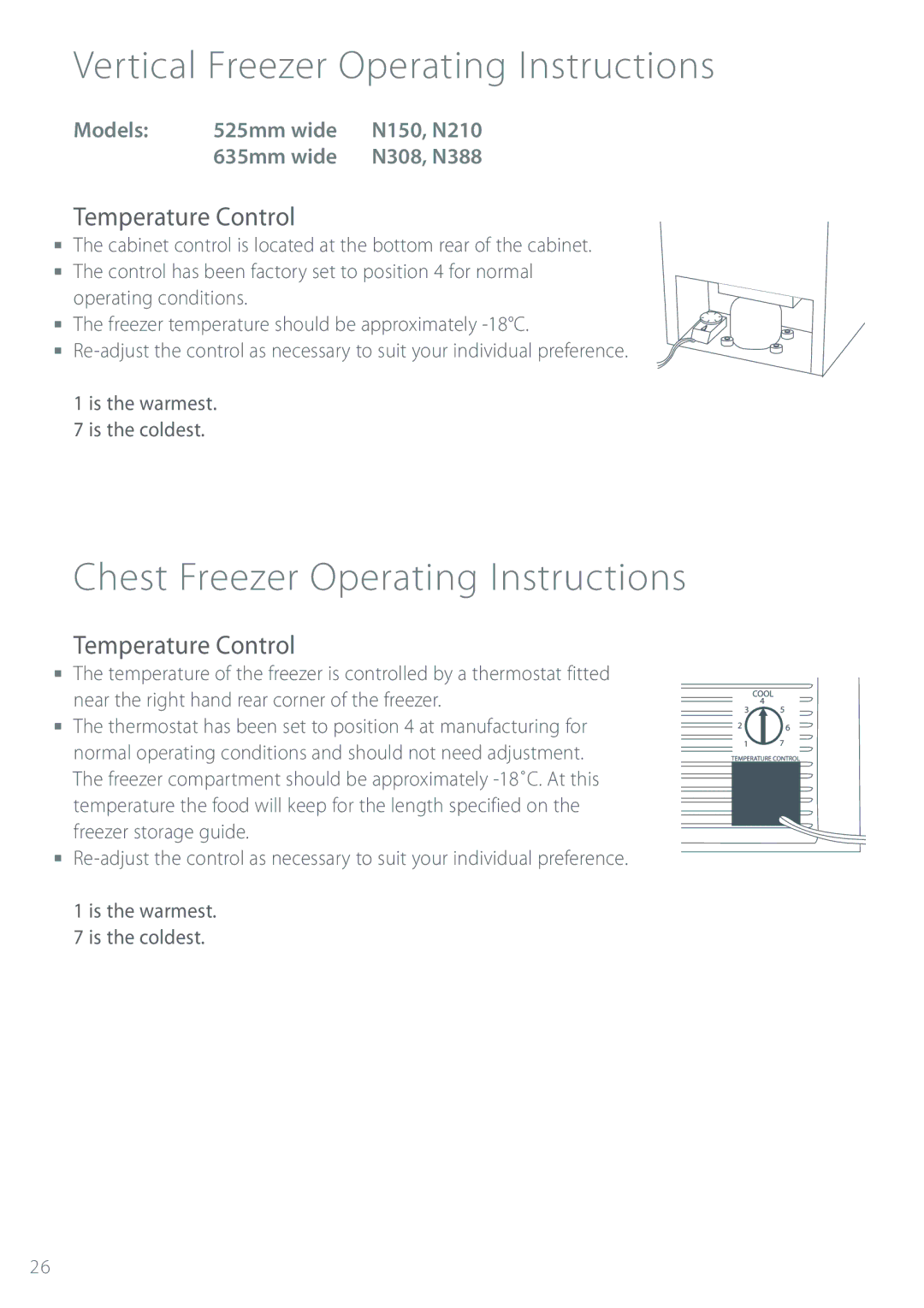 Fisher & Paykel Refrigerator & Freezer manual Vertical Freezer Operating Instructions, Chest Freezer Operating Instructions 