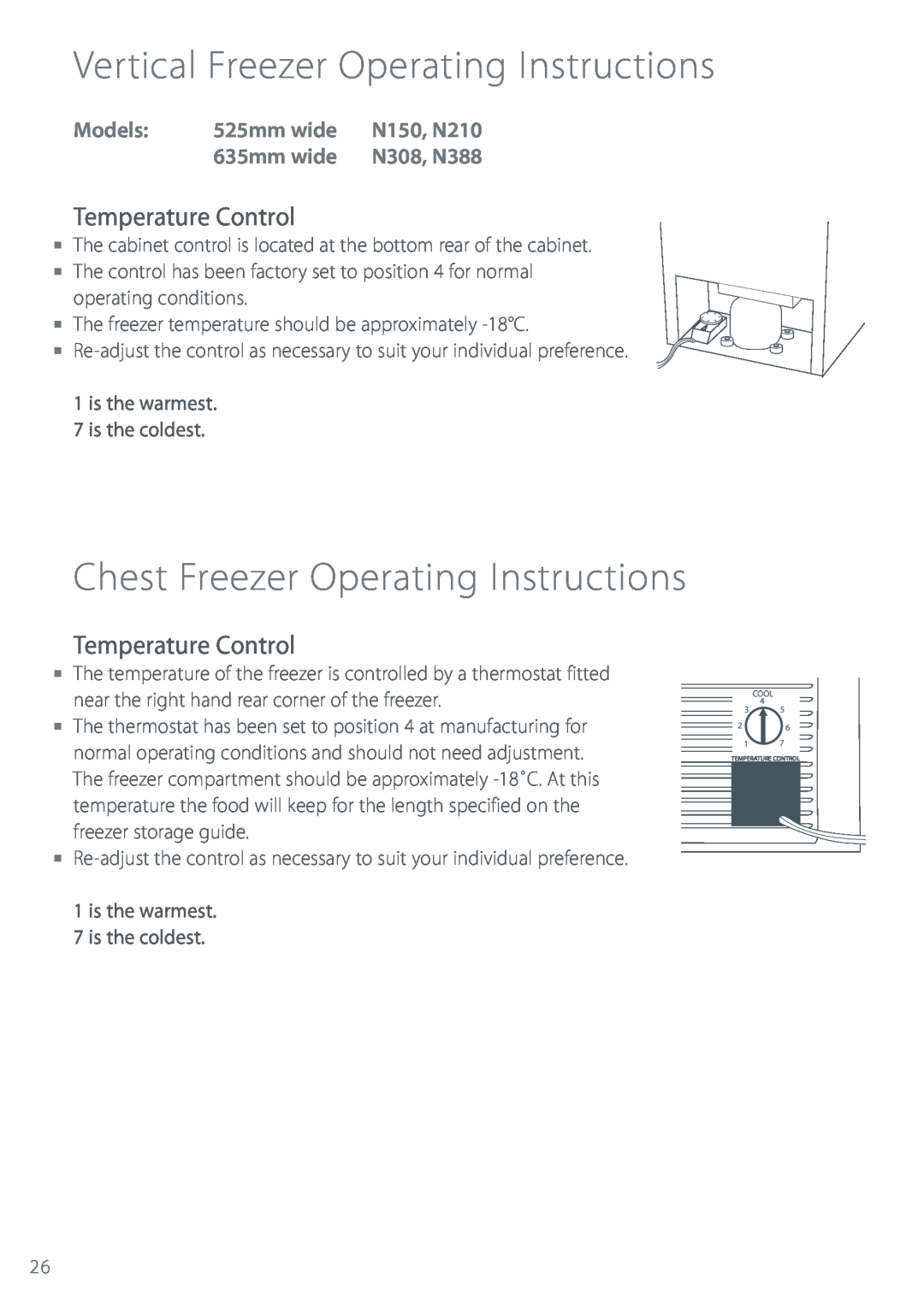 Fisher & Paykel Refrigerator & Freezer manual Vertical Freezer Operating Instructions, Chest Freezer Operating Instructions 