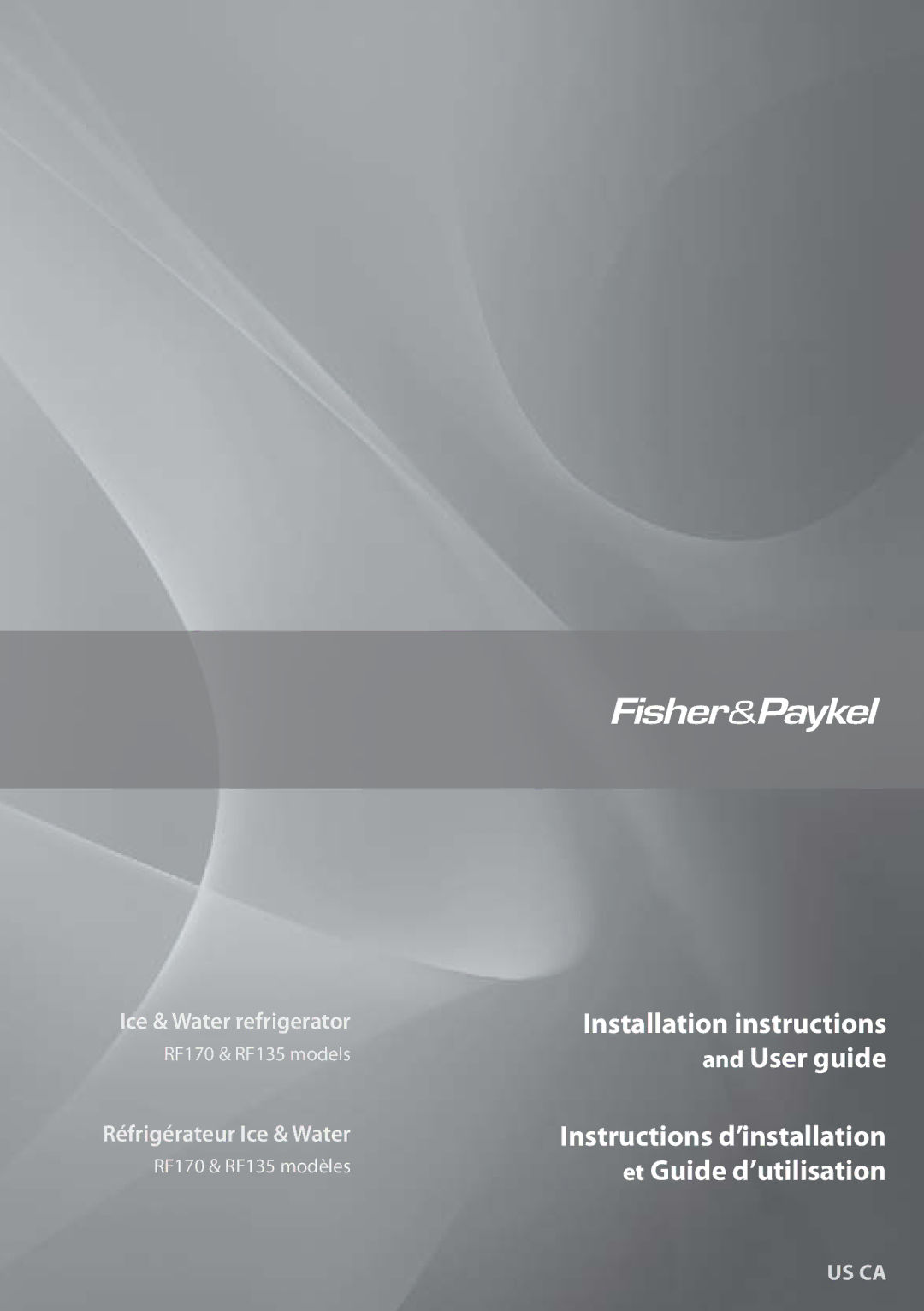 Fisher & Paykel RF135, RF170 installation instructions Installation instructions 