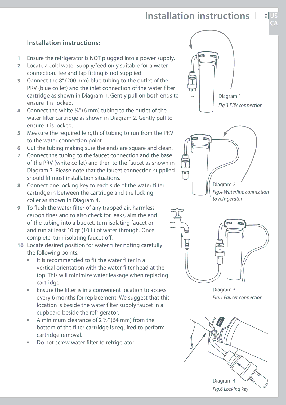 Fisher & Paykel RF135, RF170 Installation instructions, Ensure the refrigerator is not plugged into a power supply 