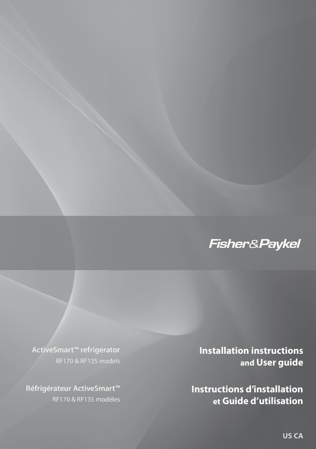 Fisher & Paykel RF135, RF170 installation instructions Installation instructions 