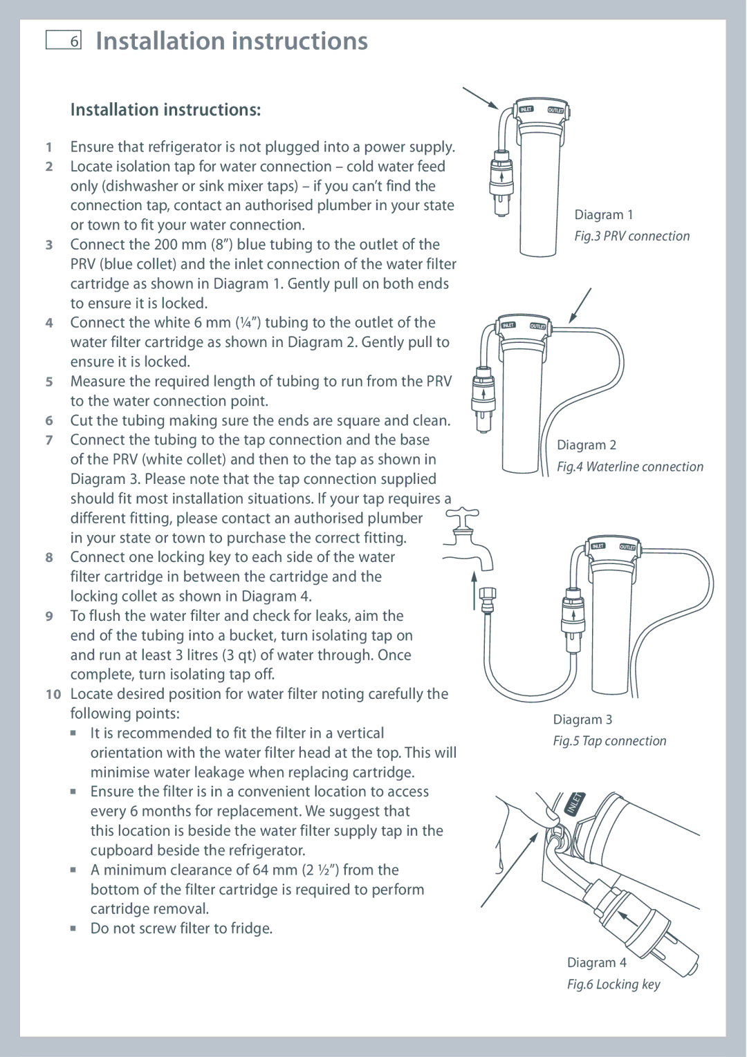 Fisher & Paykel RF540A, RF610A Installation instructions, Ensure that refrigerator is not plugged into a power supply 