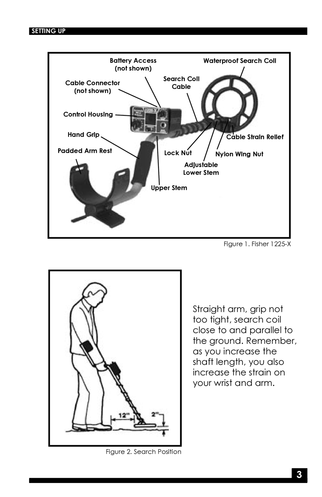 Fisher 1225-X manual Setting UP 