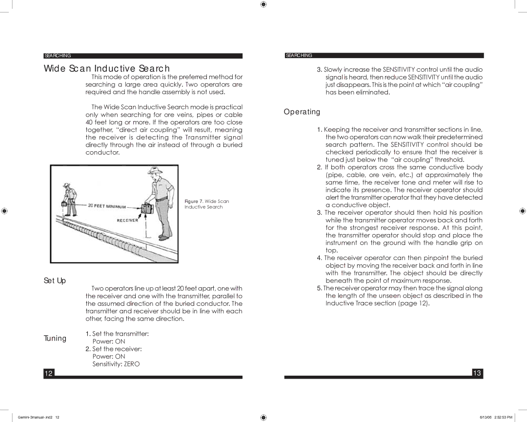 Fisher GEMINI-3 warranty Wide Scan Inductive Search 