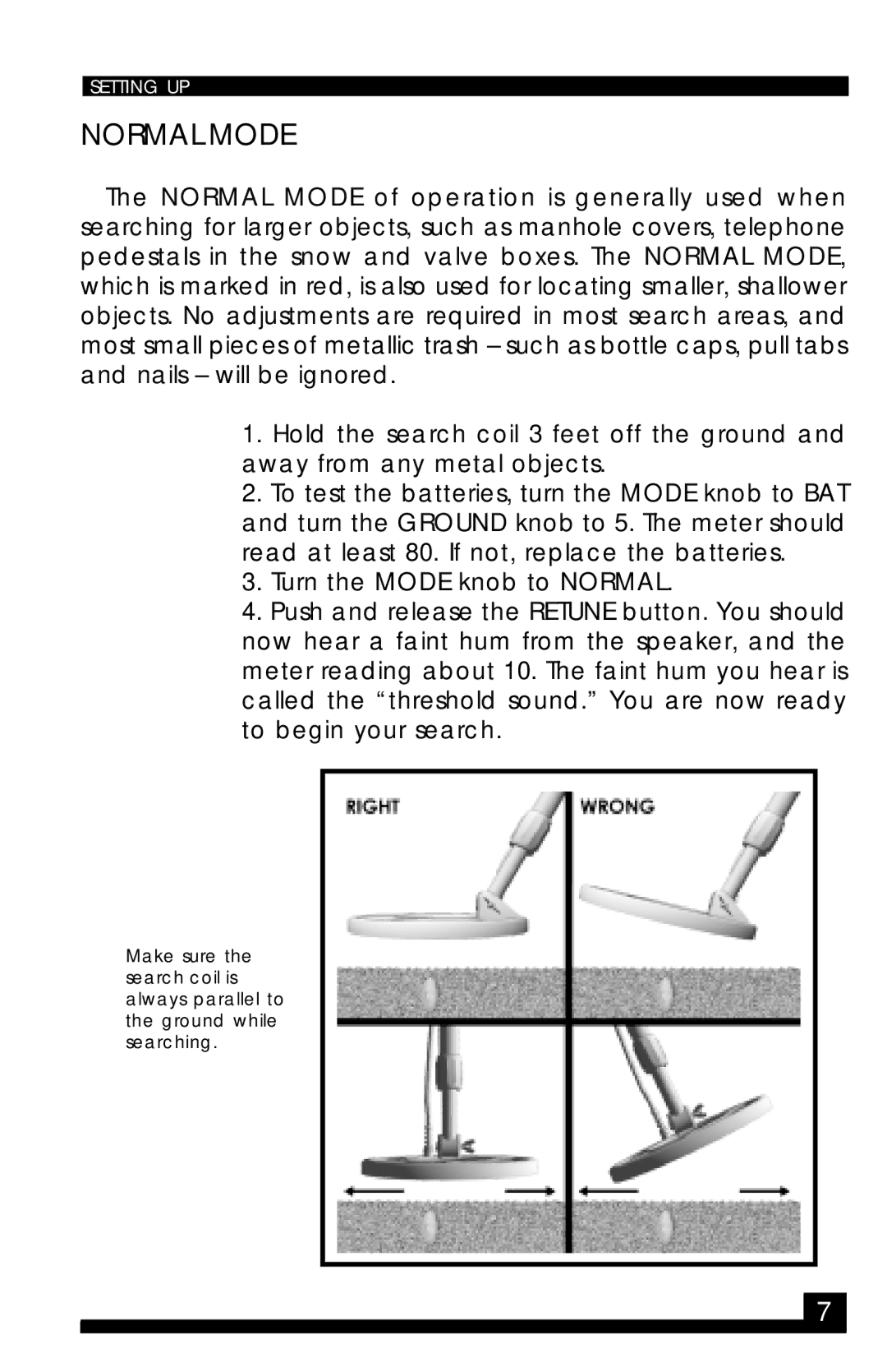 Fisher M-96 manual Normal Mode 