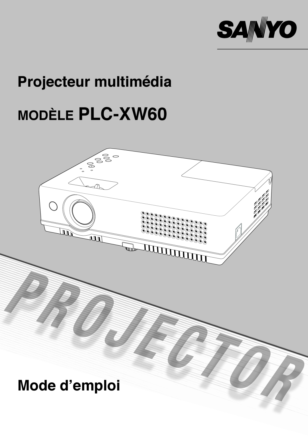 Fisher manual MODÈLE PLC-XW60, Projecteur multimédia, Mode d’emploi 