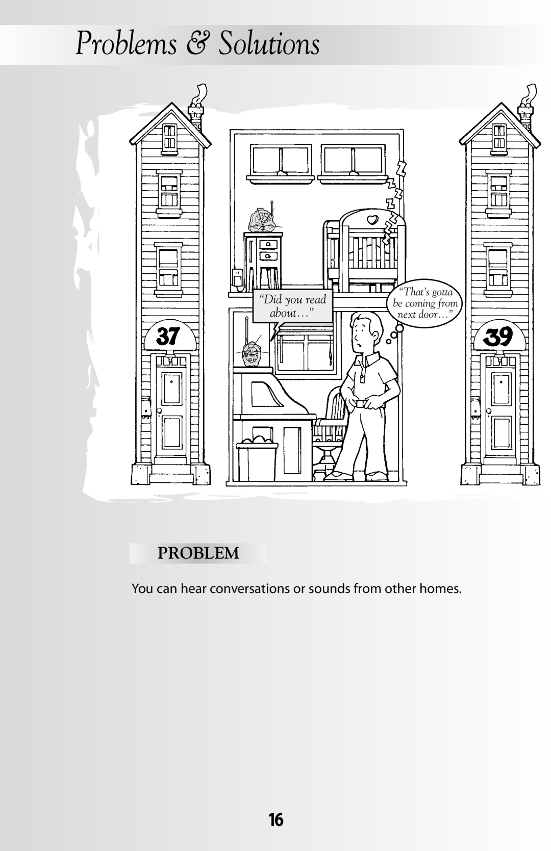 Fisher-Price 71597 instruction sheet Problem, You can hear conversations or sounds from other homes 