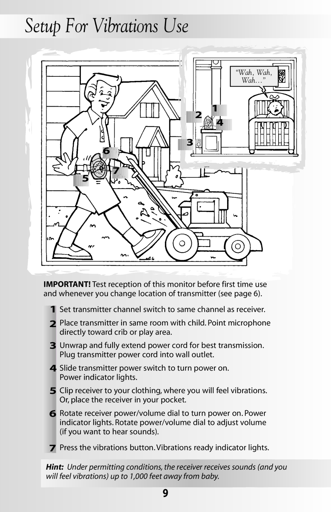 Fisher-Price 71599 instruction sheet Setup For Vibrations Use 