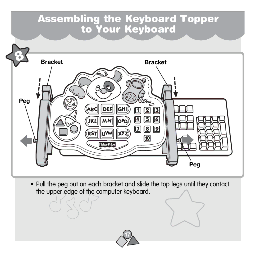 Fisher-Price 71657 manual Bracket Peg 