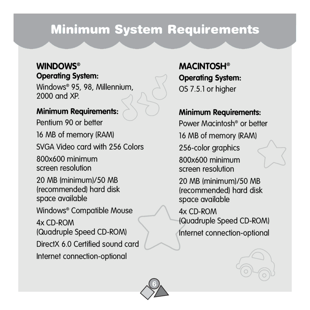 Fisher-Price 71657 manual Minimum System Requirements, Windows 