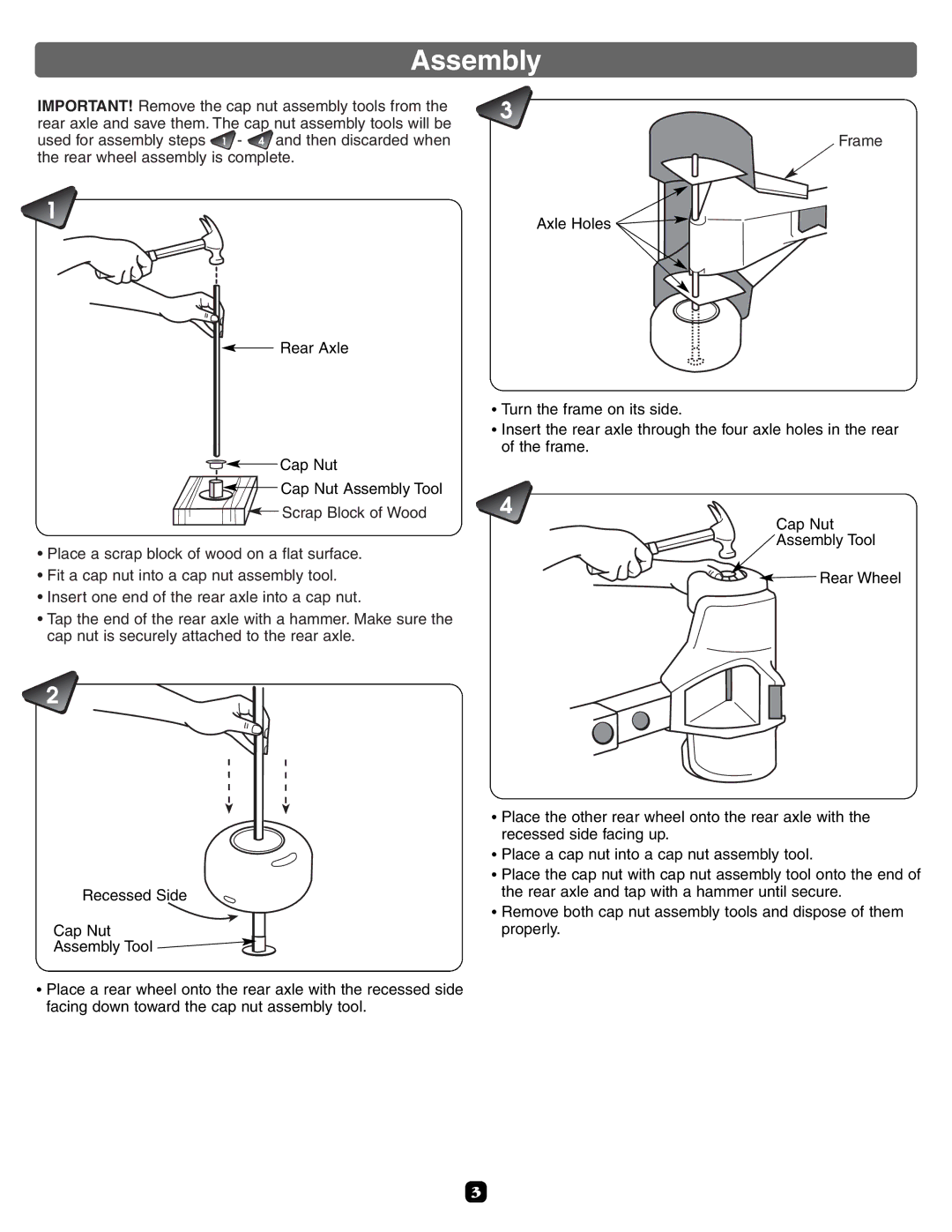 Fisher-Price 72643, 72644 manual Assembly 