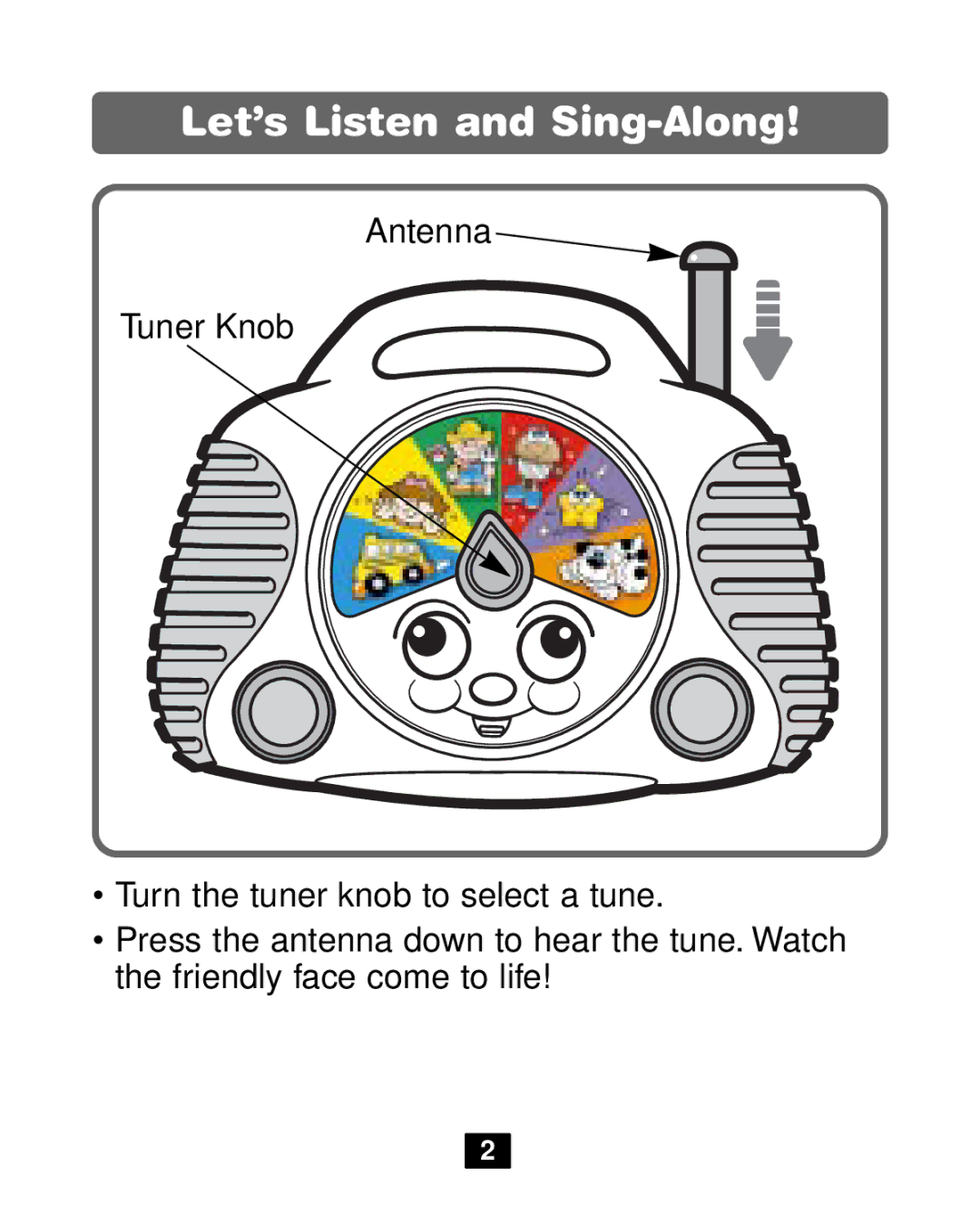 Fisher-Price 72777 manual Let’s Listen and Sing-Along 