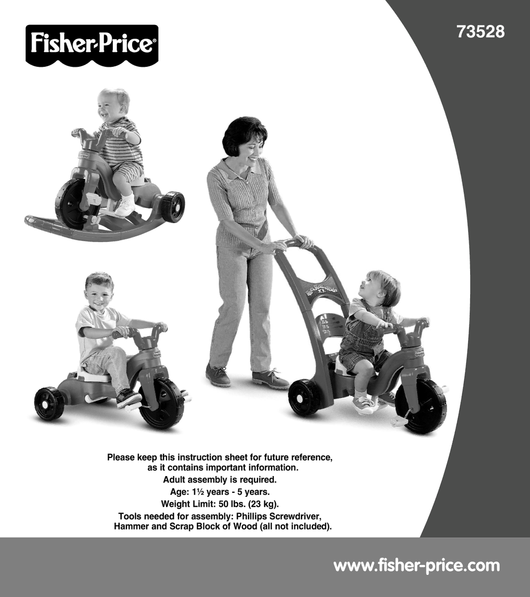 Fisher-Price 73528 instruction sheet 