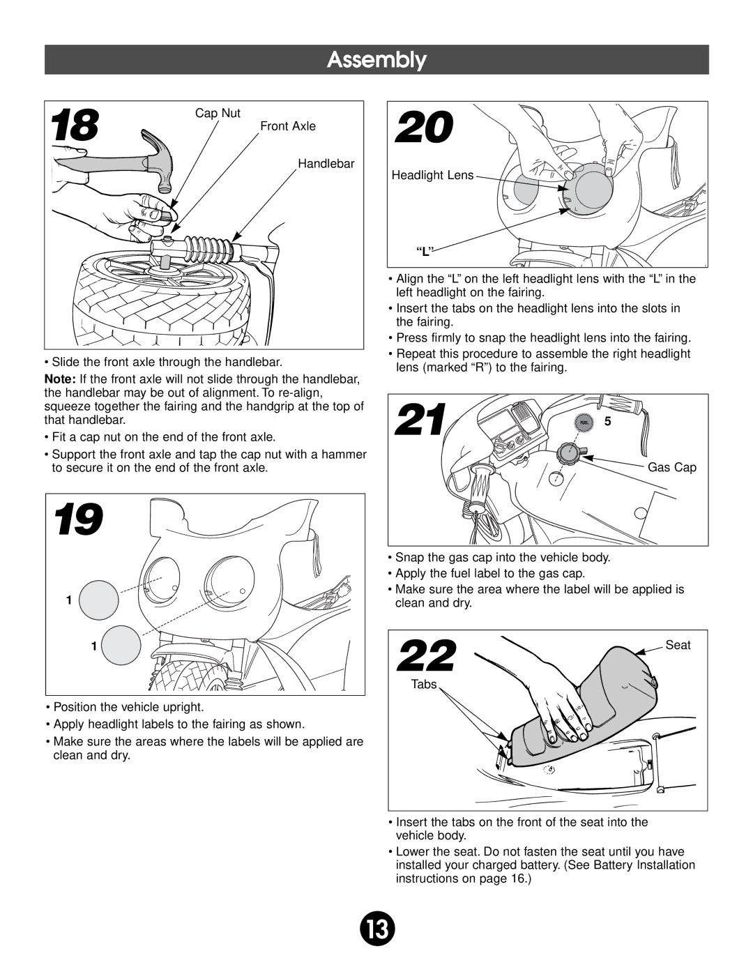 Fisher-Price 74518 owner manual Assembly 