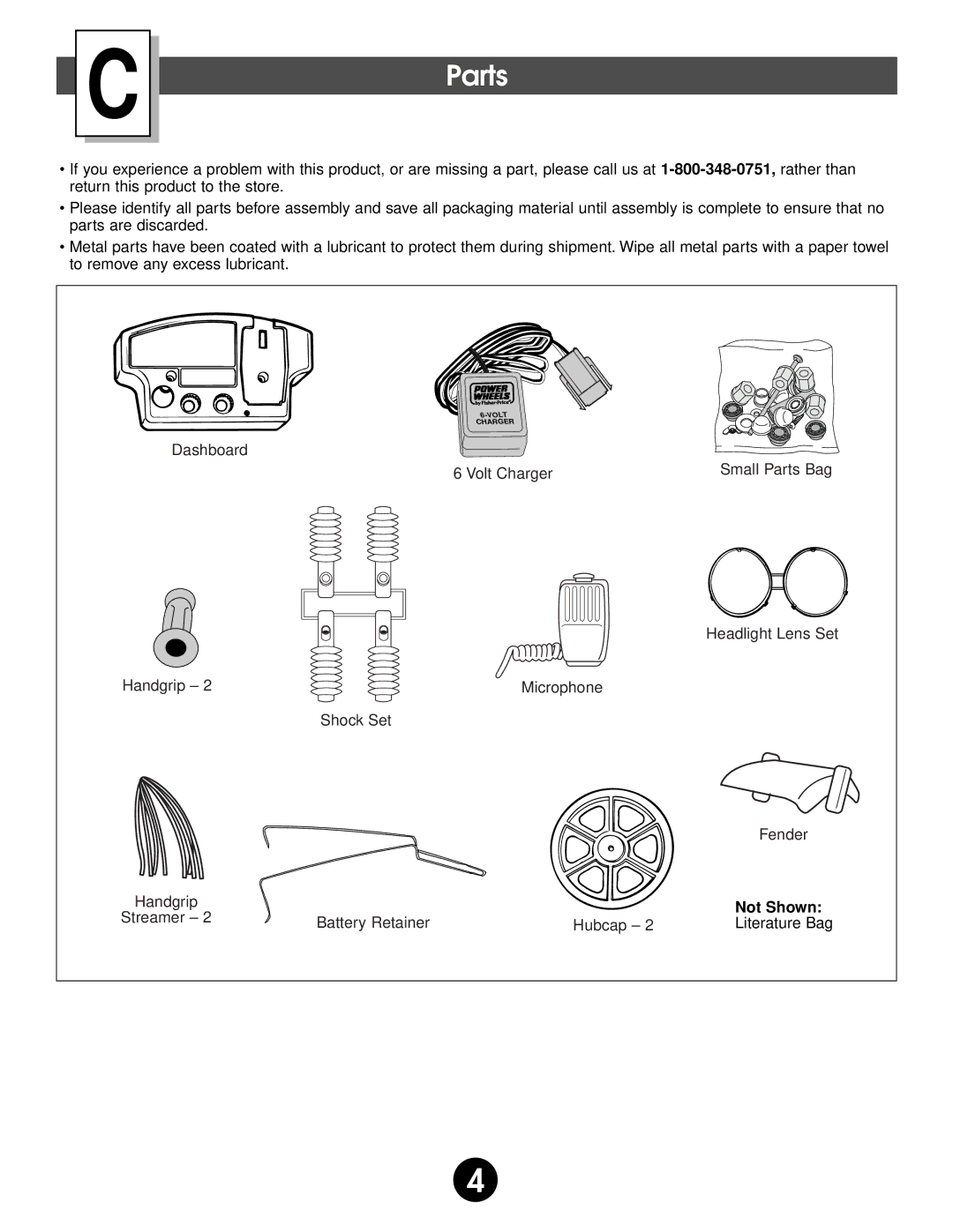 Fisher-Price 74518 owner manual Not Shown 