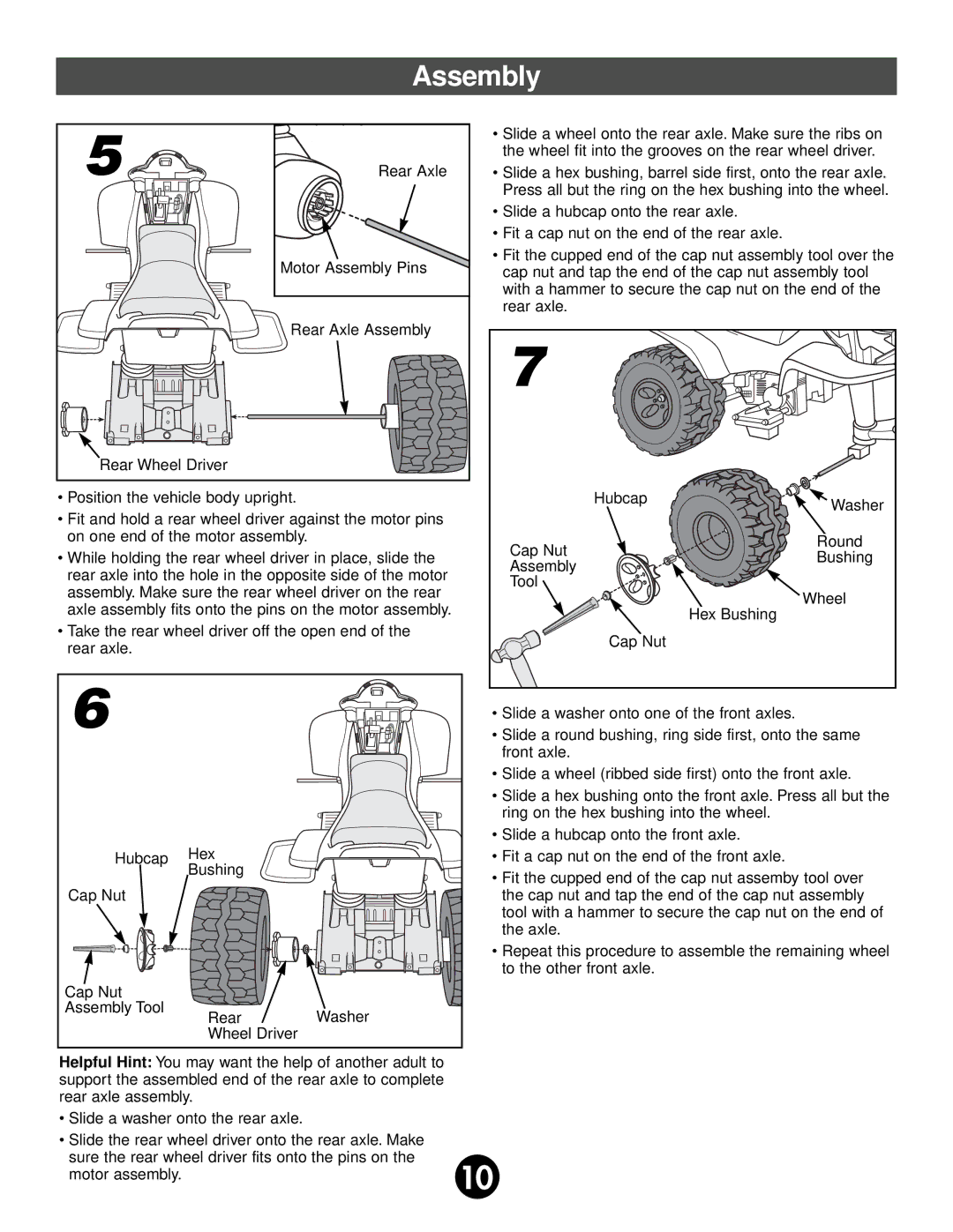 Fisher-Price 74527 owner manual Motor assembly 