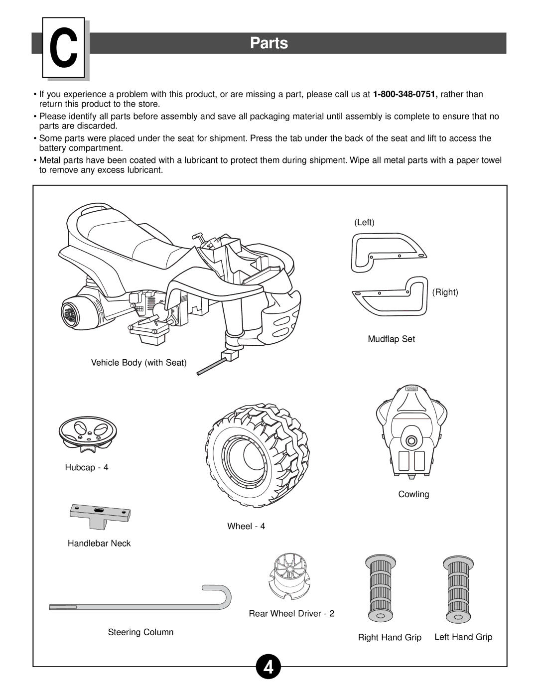 Fisher-Price 74527 owner manual Parts 