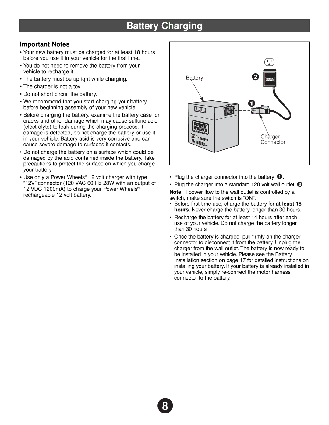 Fisher-Price 74527 owner manual Important Notes 