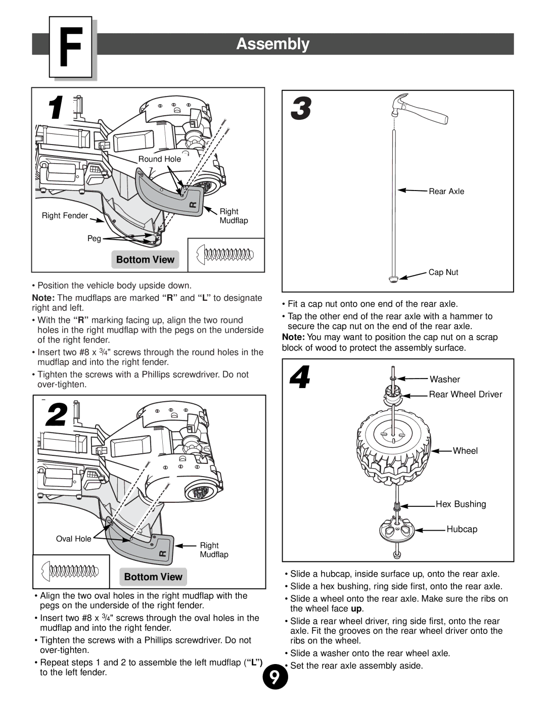 Fisher-Price 74527 owner manual Assembly, Bottom View 