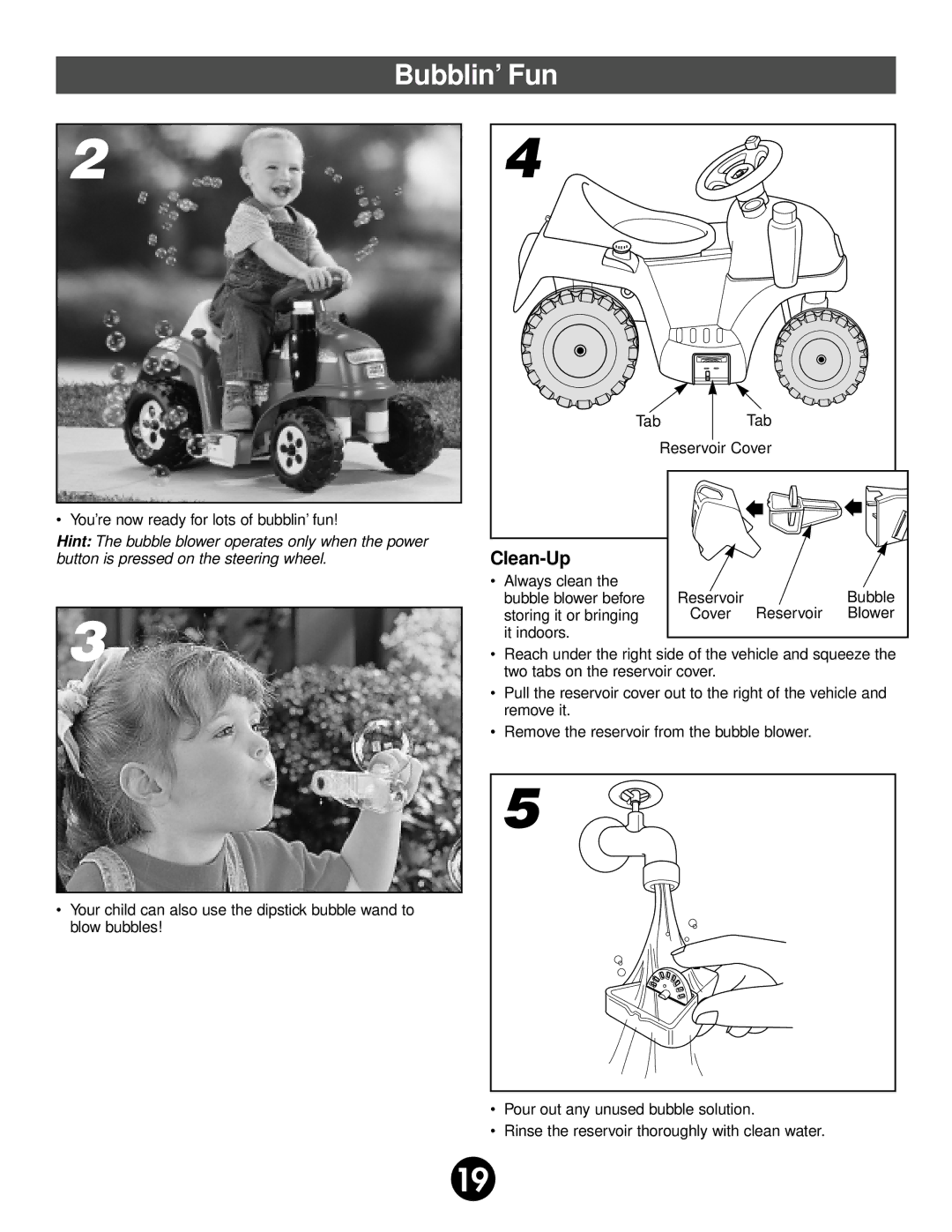 Fisher-Price 75320 owner manual Clean-Up 