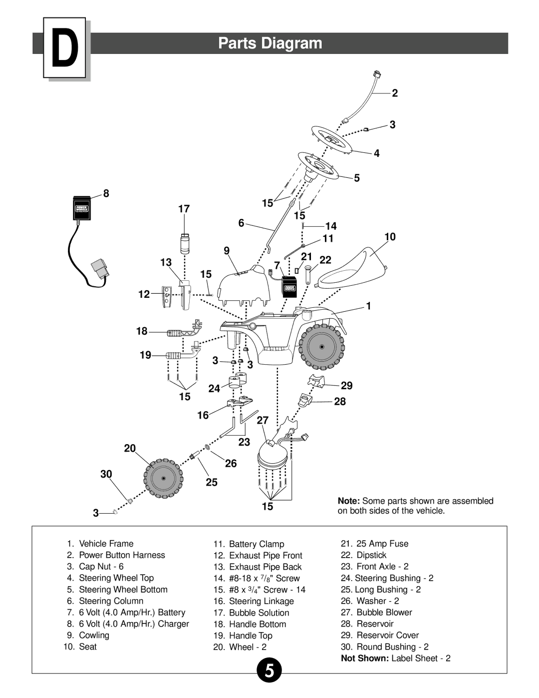 Fisher-Price 75320 owner manual Parts Diagram, 1627 1110 