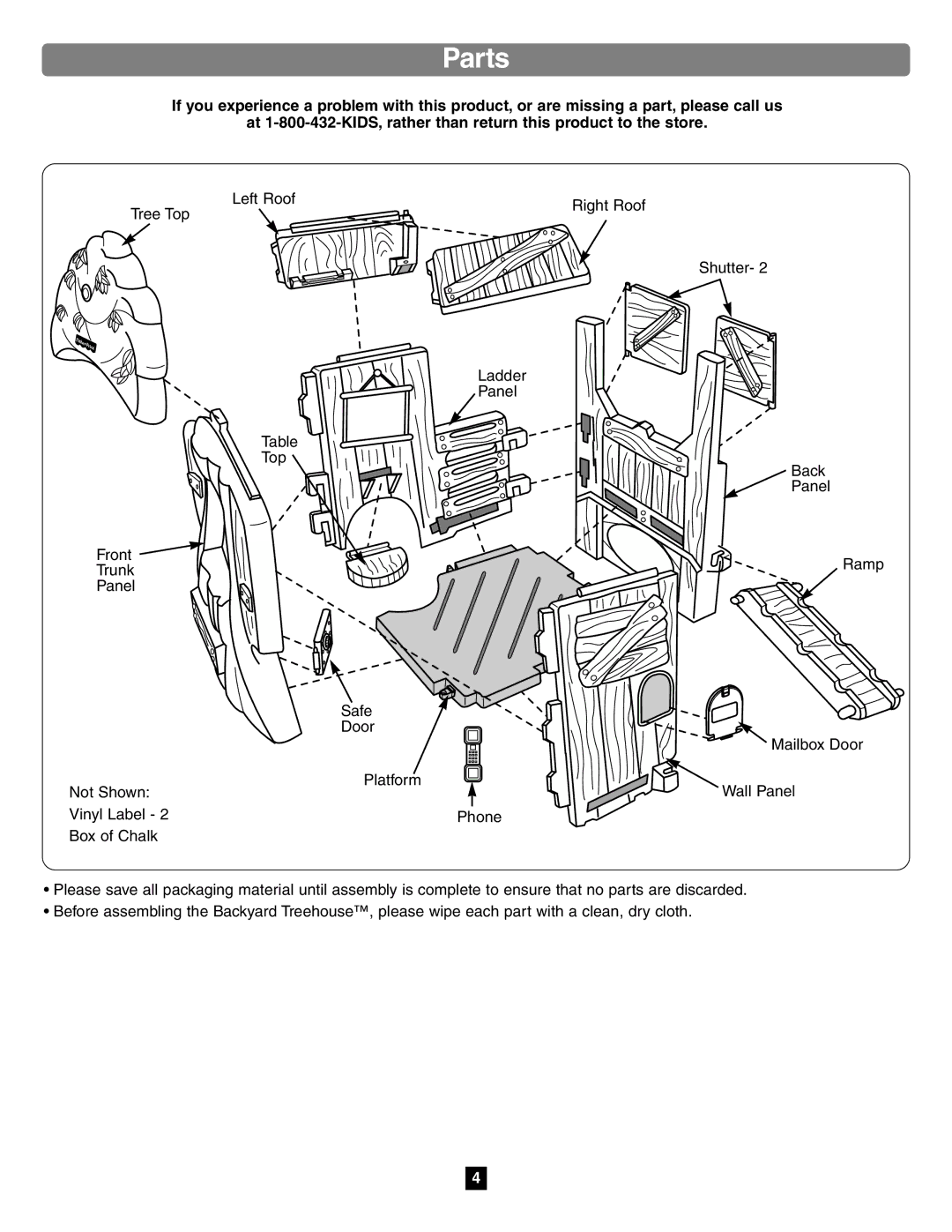 Fisher-Price 75972 manual Parts 