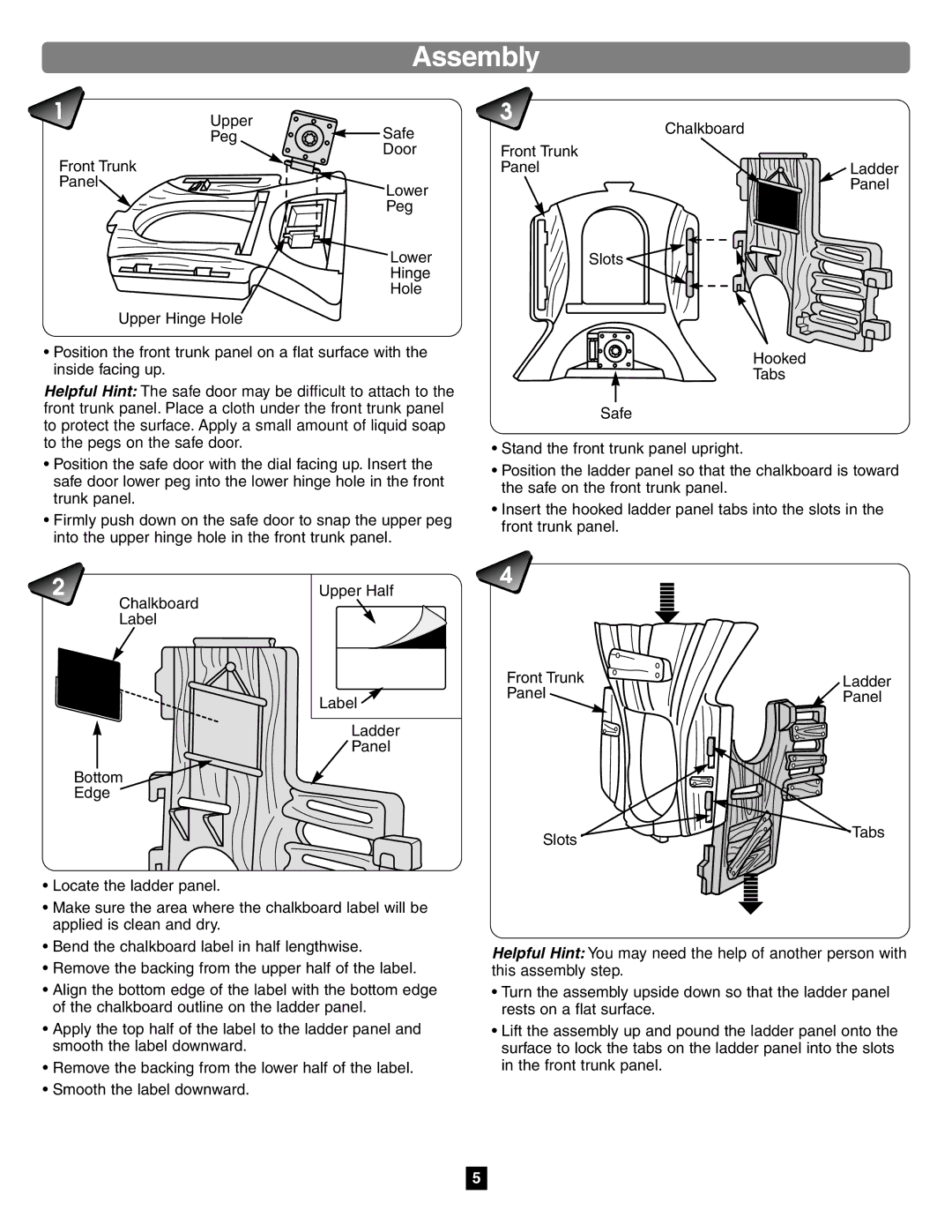 Fisher-Price 75972 manual Assembly 