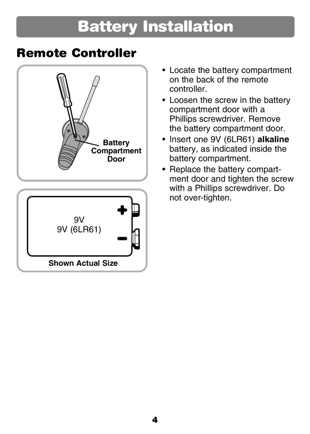 Fisher-Price 77306 instruction sheet Remote Controller 