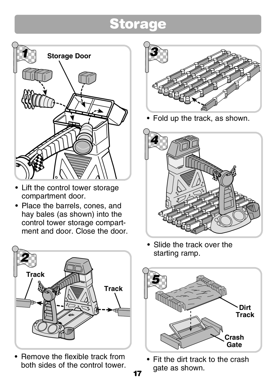 Fisher-Price 77306 instruction sheet Storage 