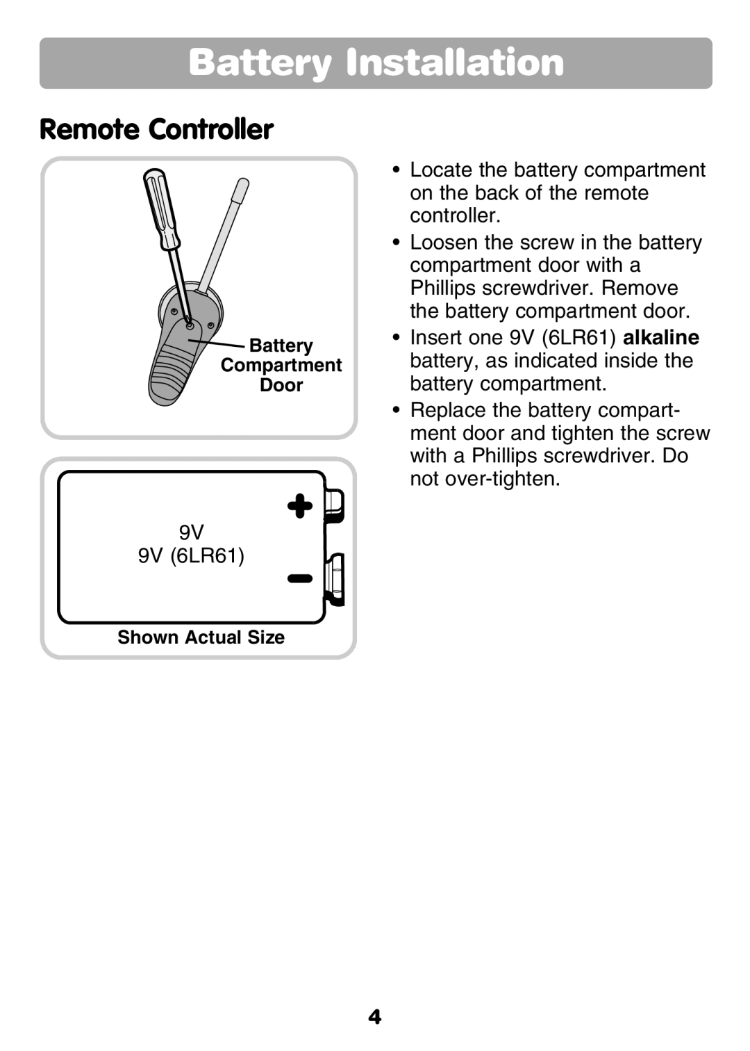 Fisher-Price 77306 instruction sheet Remote Controller 