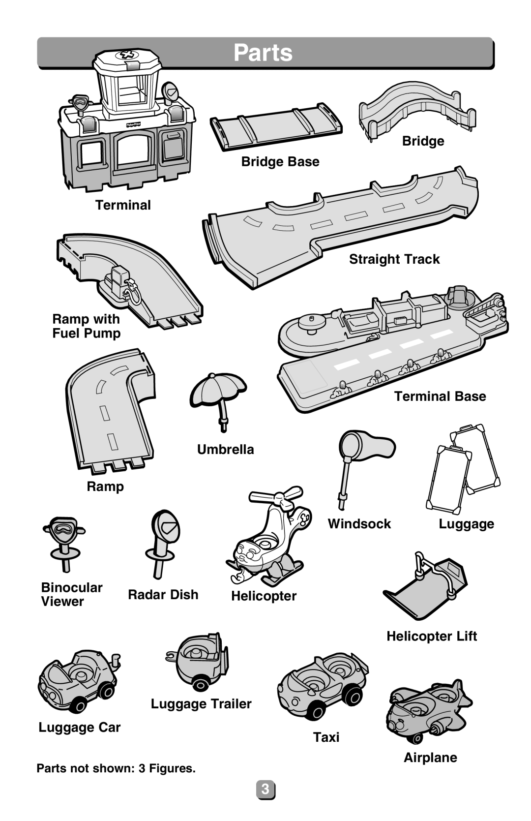 Fisher-Price 77831 instruction sheet Parts 