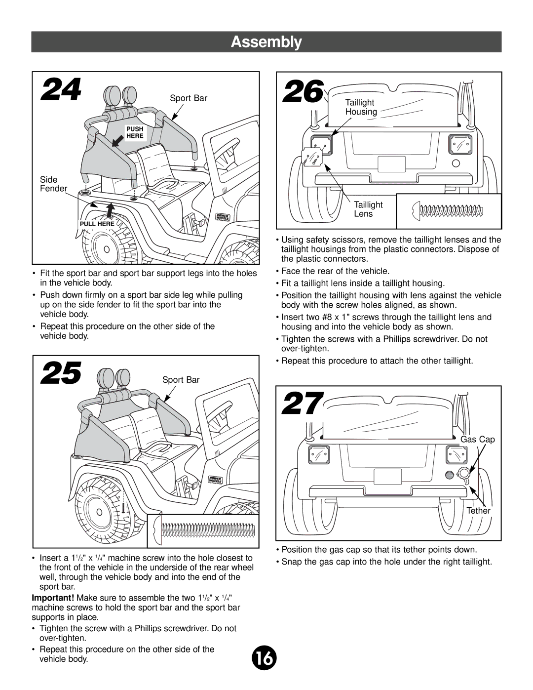 Fisher-Price 78490 owner manual Assembly 