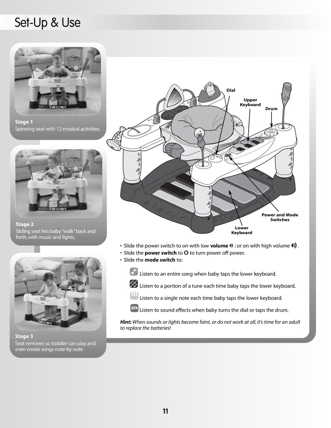 Fisher-Price 79029 instruction sheet Stage 