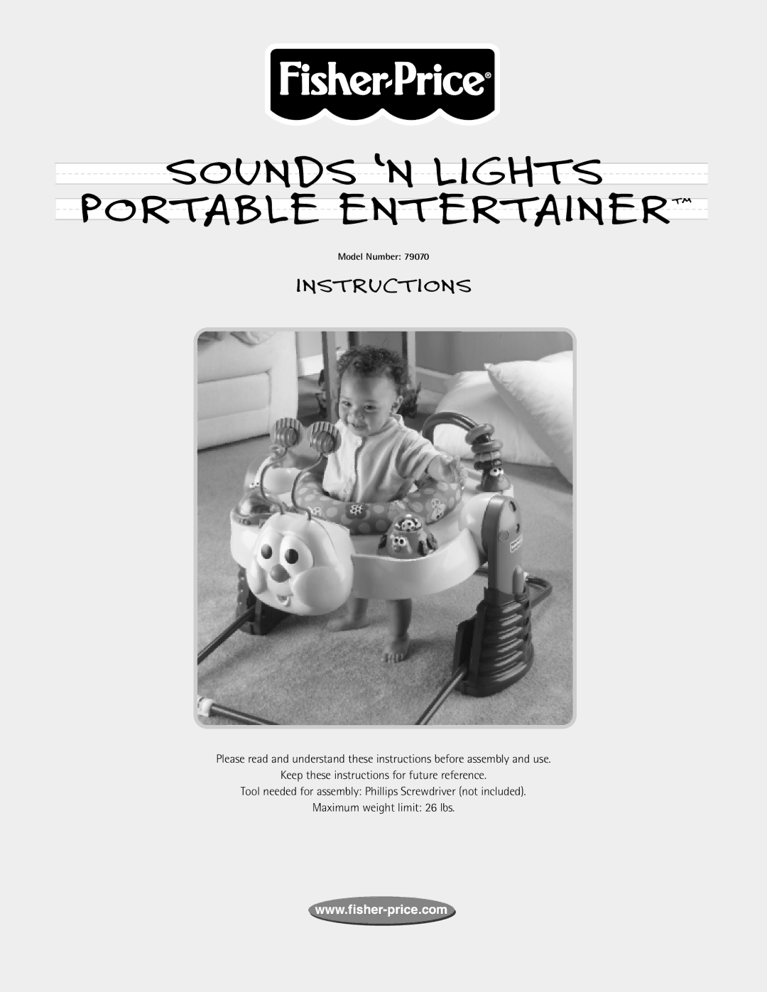 Fisher-Price 79070 manual Sounds ‘N Lights Portable Entertainer 