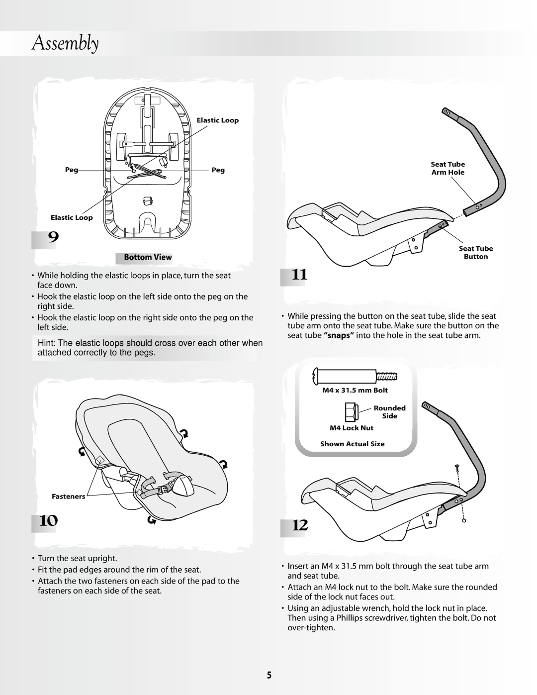 Fisher-Price 79595, 79596 instruction sheet Bottom View 