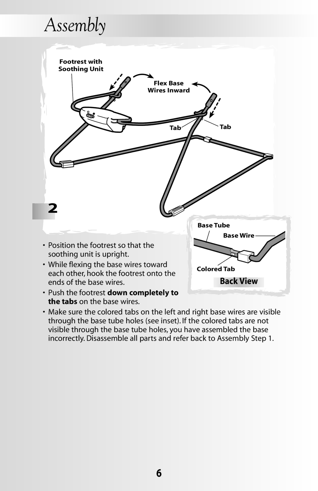 Fisher-Price 79619 instruction sheet Back View 