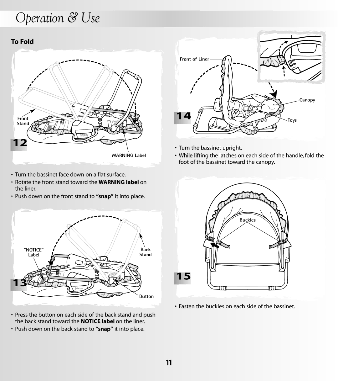 Fisher-Price 79658, 79659 instruction sheet To Fold 