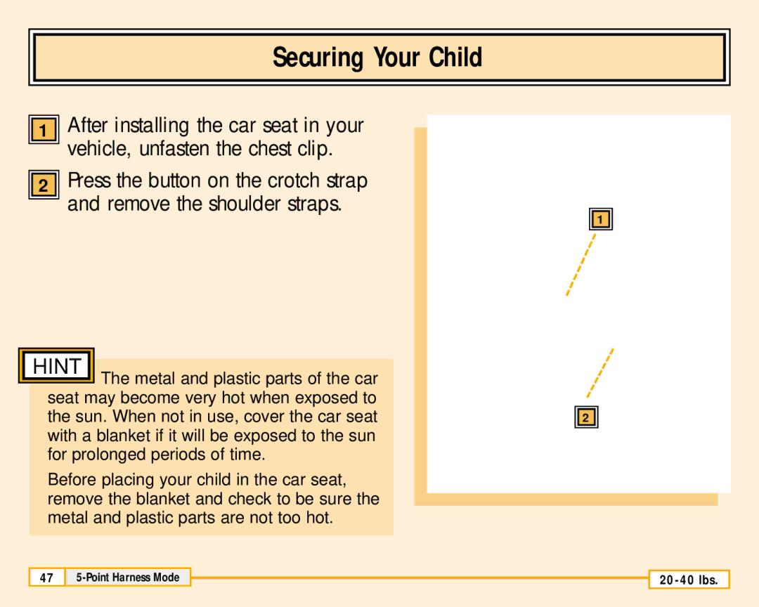 Fisher-Price 79711 owner manual Securing Your Child 