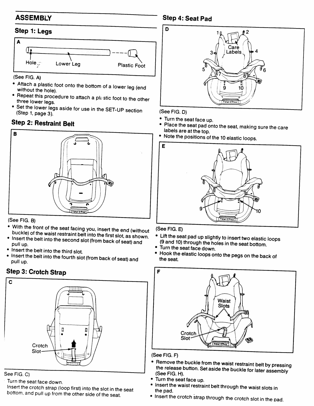 Fisher-Price 9122 manual 