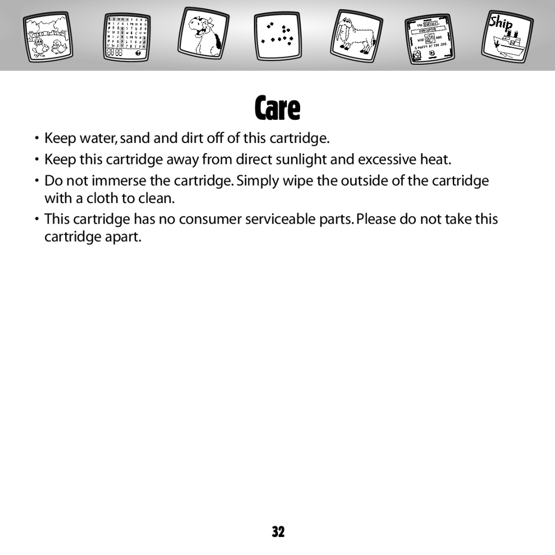 Fisher-Price B8287 owner manual Care 