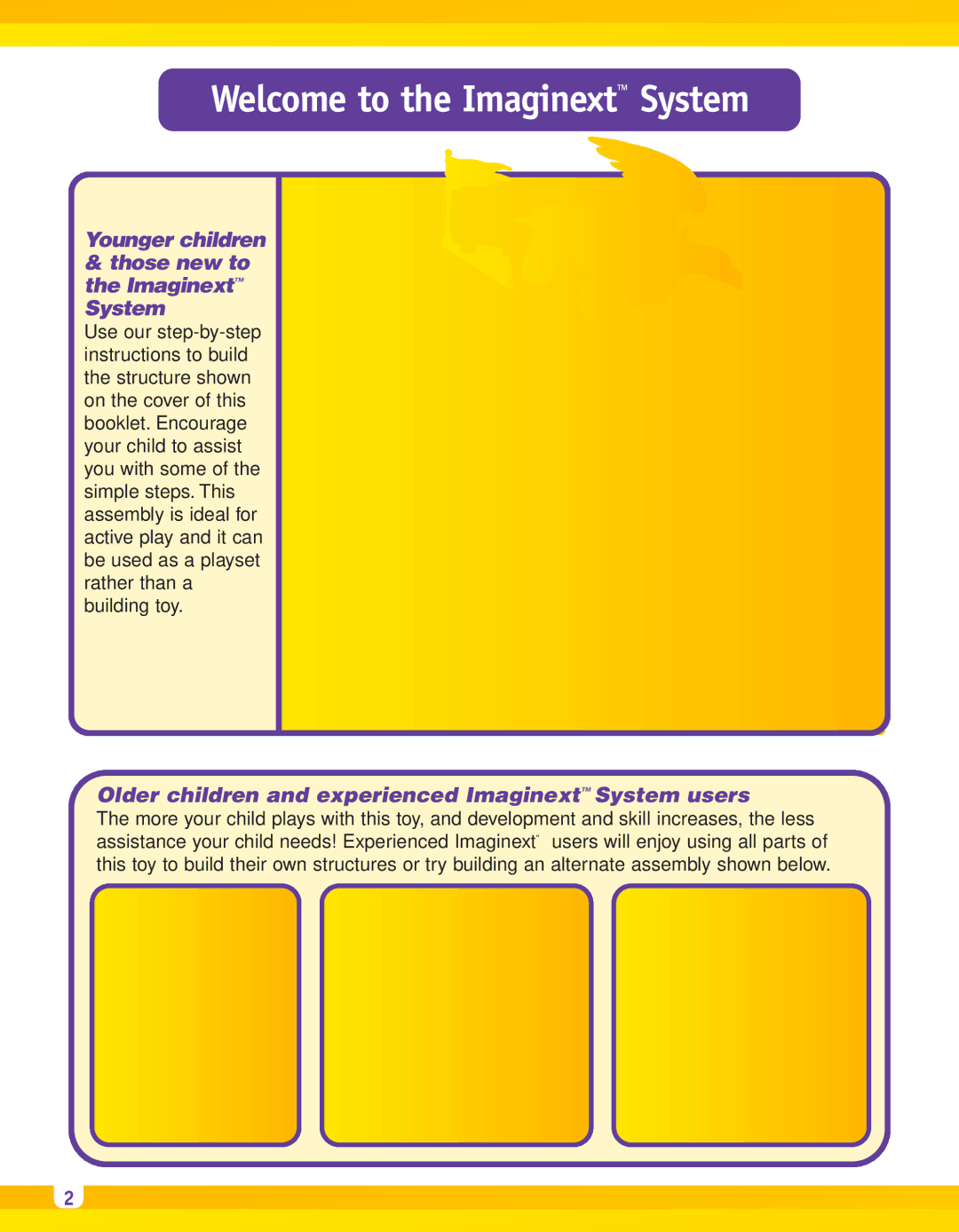 Fisher-Price B9774 manual Welcome to the Imaginext System, Younger children Those new to the Imaginext System 