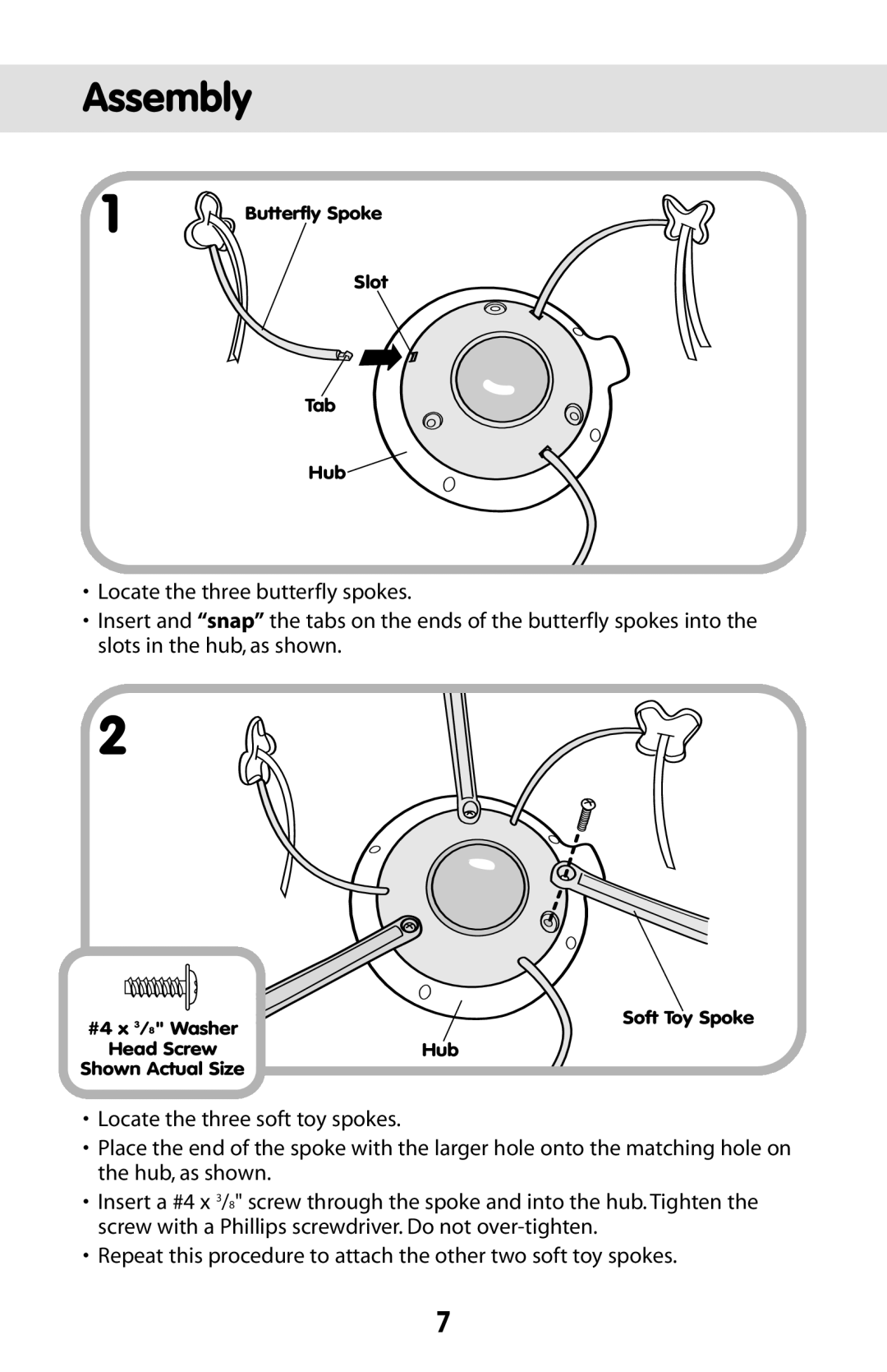 Fisher-Price C0108 instruction sheet Assembly 