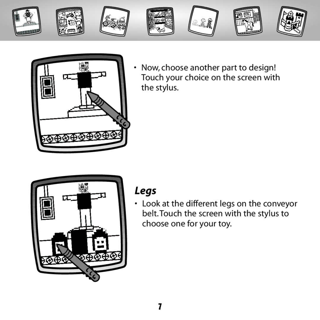 Fisher-Price C5347 owner manual Legs 