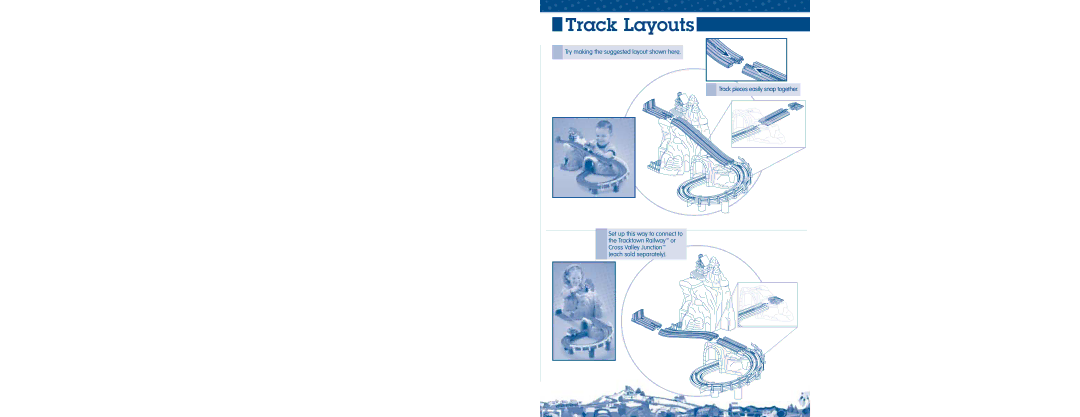 Fisher-Price C6994 instruction sheet Track Layouts 