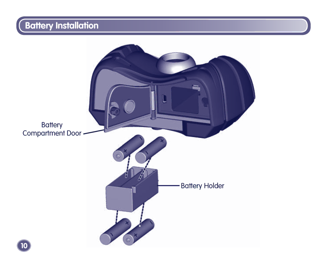 Fisher-Price Digital Camera manual Battery Installation 