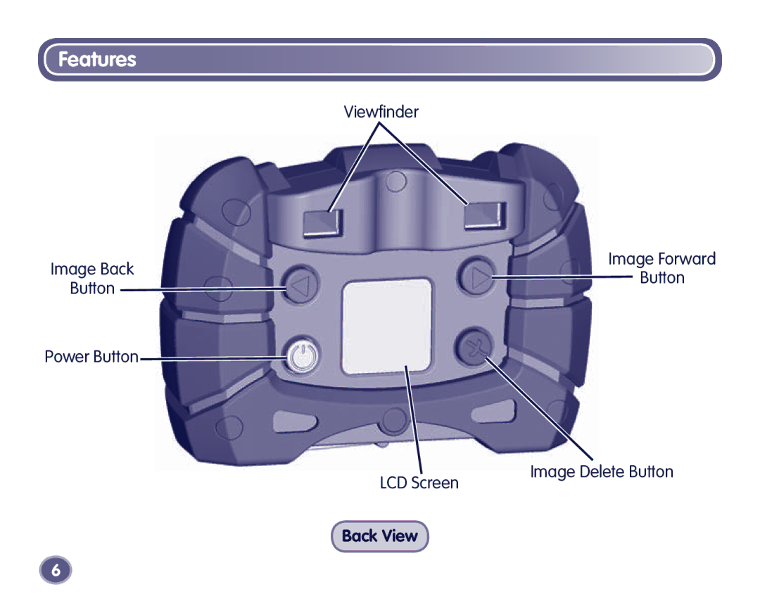 Fisher-Price Digital Camera manual Back View 