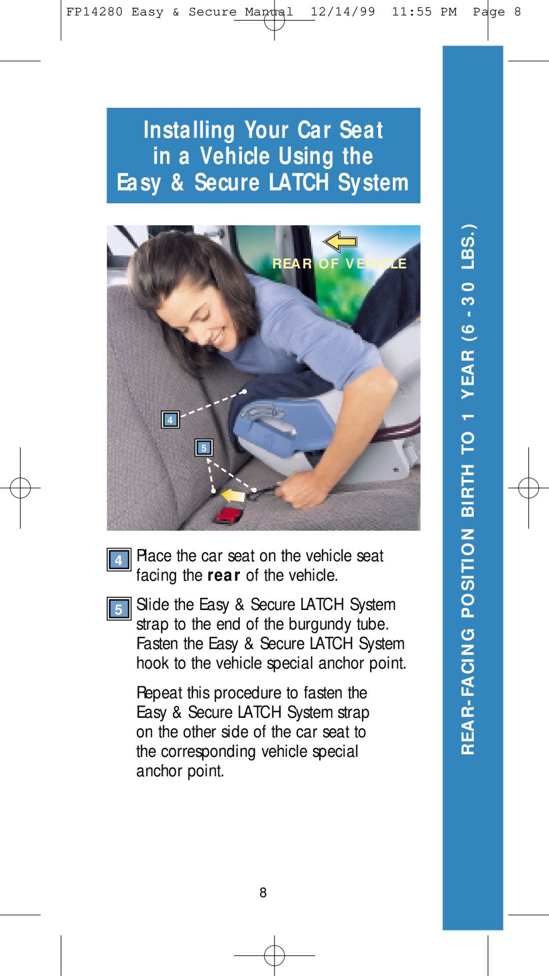 Fisher-Price FP14280 manual Rear of Vehicle 