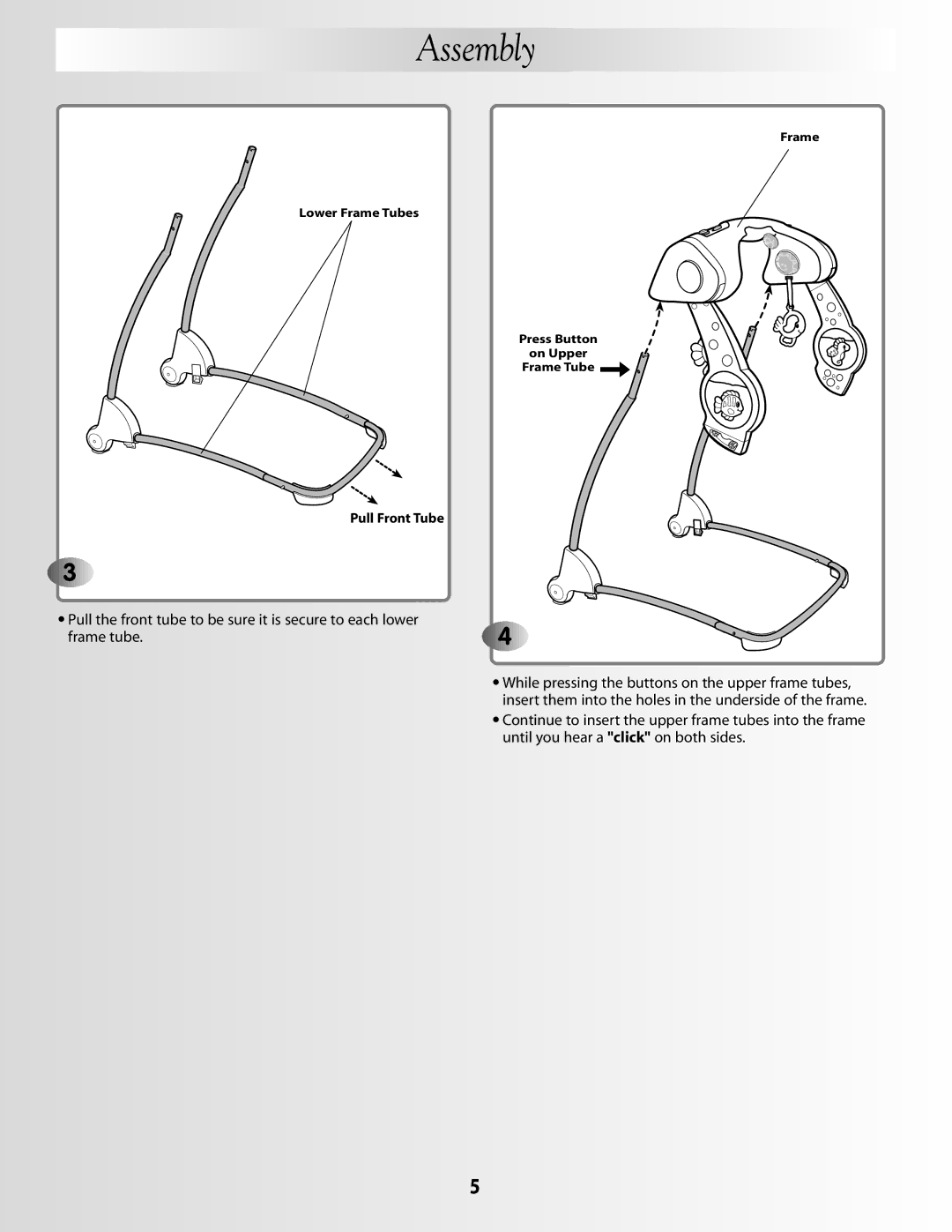 Fisher-Price G5912 manual Pull Front Tube 