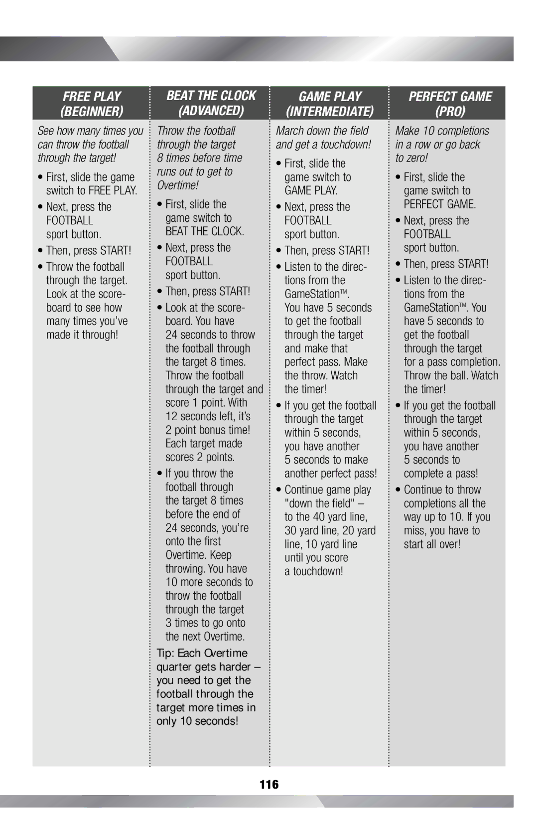 Fisher-Price C4492, H0127 owner manual Beat the Clock 